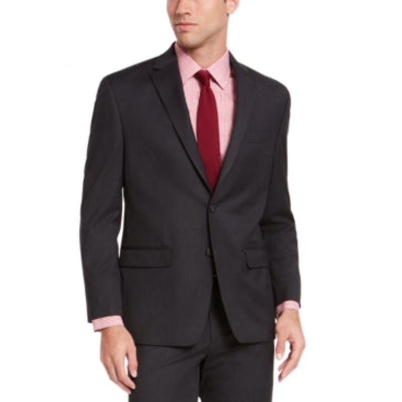 Izod Mens Classic fit Suit Jacket Blazer 44 R Grey