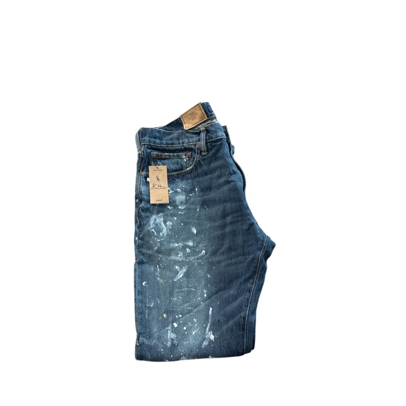 Polo Ralph Lauren Mens Classic Fit Distressed Jeans 32 x 30  Blue