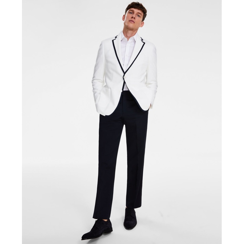 Tommy Hilfiger Mens Modern fit Sport Coat Blazer 44 R White