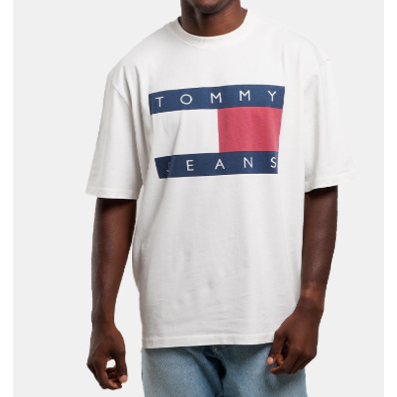 Tommy Hilfiger Mens Regular fit Short Sleeve T-Shirt Shirt XXL White