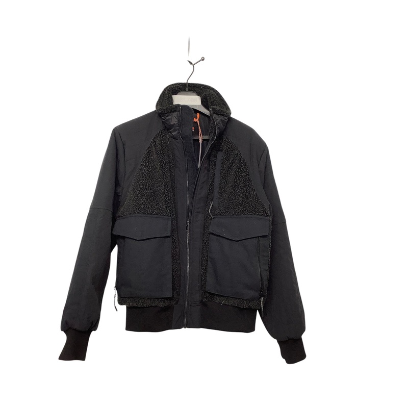 Bass Outdoor Mens Mixed Media Jacket Coat Small Black Solid