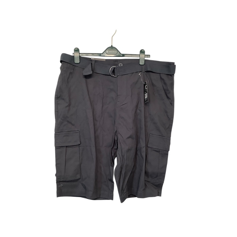 Blu Rock New York Mens Regular Fit 10" Cargo Shorts 42 Grey Solid