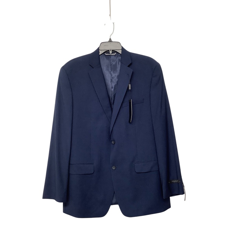 Marc New York Mens Regular Fit Suit 42 R 35 x 32 Blue Mini Check