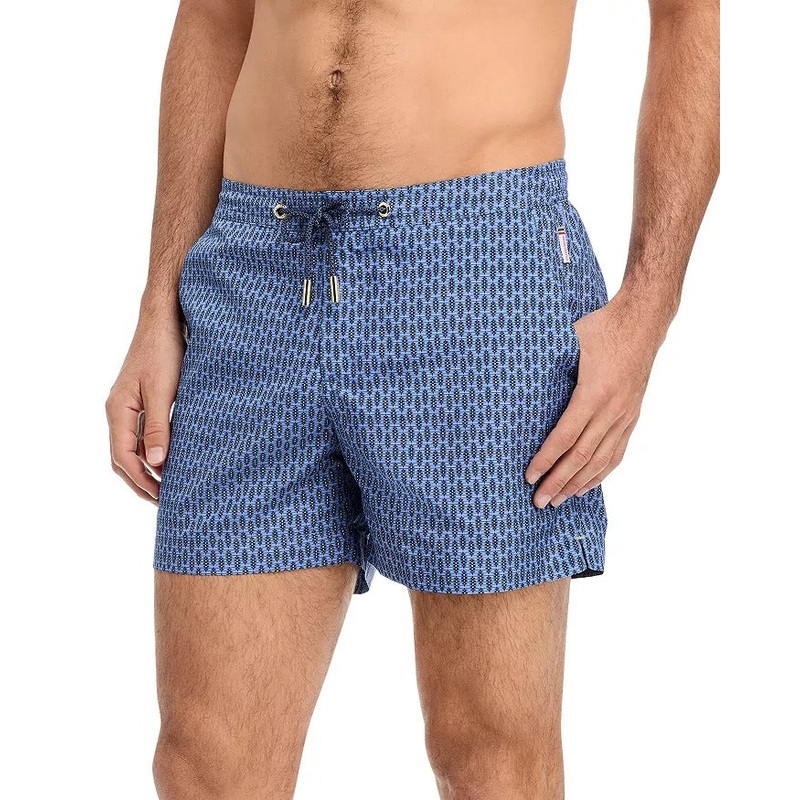 Orlebar Brown Setter Draw Perez Geo Print Regular Fit 4.5" Swim Trunks Size 34