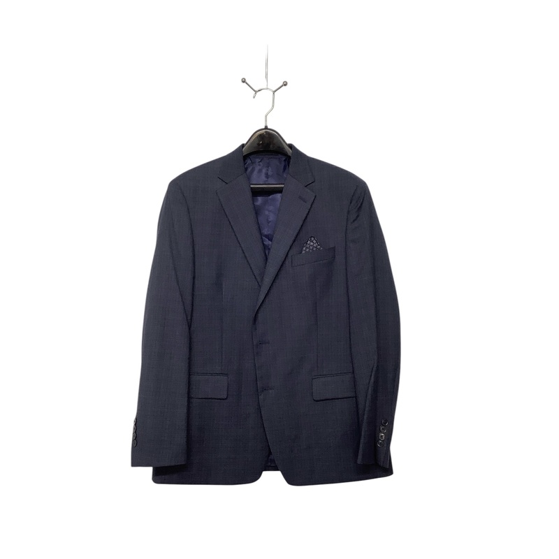 Tallia Mens Regular Fit Suit 42 R 34 x 32 Blue Plaid