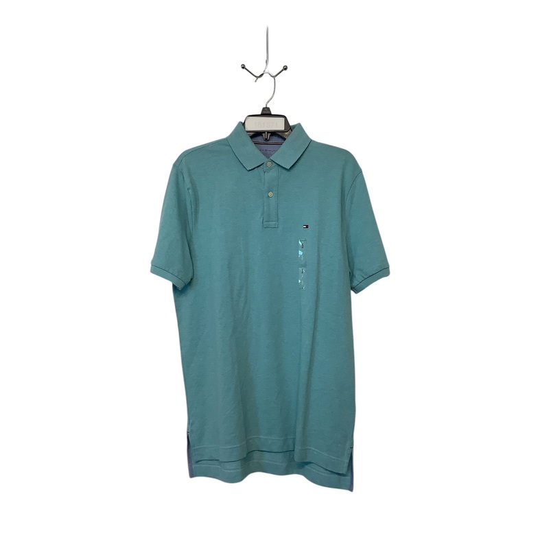 Tommy Hilfiger Mens Regular Fit Short Sleeve Polo Shirt Small Blue Solid