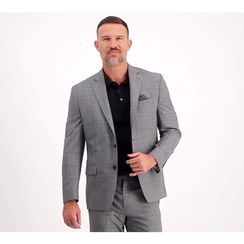Lauren Ralph Lauren Mens Classic fit Sport Coat Blazer 36 R Grey Plaid