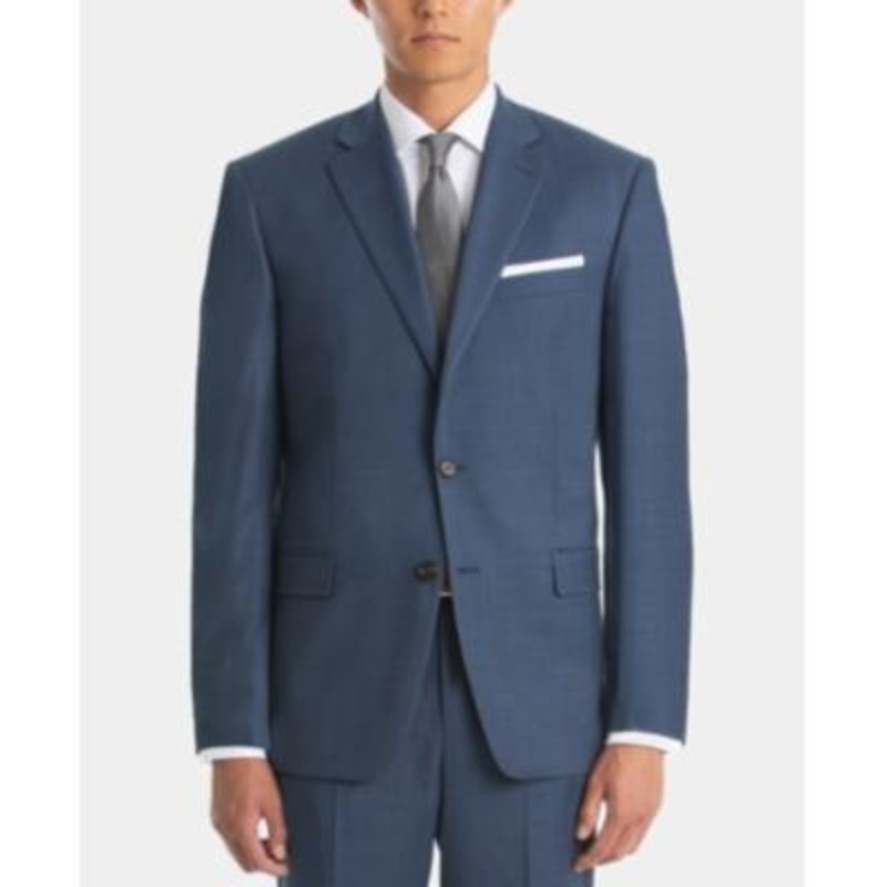 Lauren Ralph Lauren Mens Classic fit Sport Coat Blazer 48 L Blue Solid