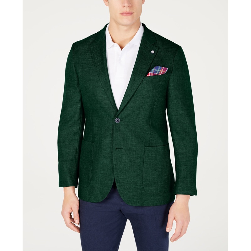 Nautica Mens Modern fit Sport Coat Blazer 48 L Green