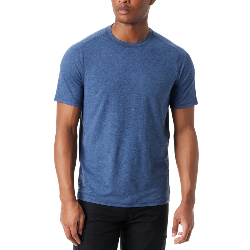 Bass Outdoor Men Regular fit Short Sleeve T-Shirt Shirt Small Blue