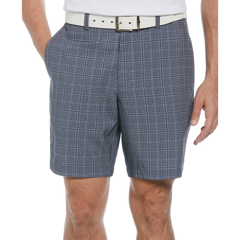 Pga Tour Men Regular fit Golf Shorts 30 / 8 Grey Plaid
