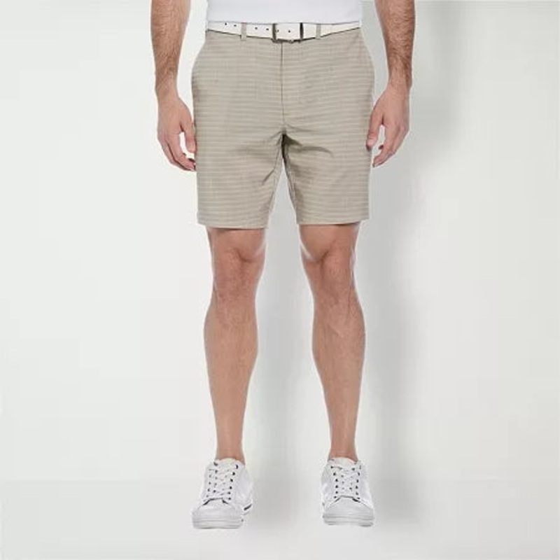 Pga Tour Men Regular fit Golf Shorts 38 / 8 Beige Plaid