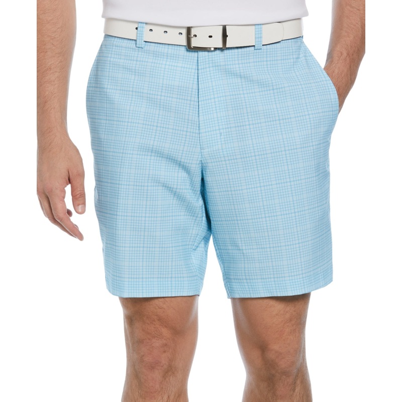 Pga Tour Men Regular fit Golf Shorts 42 / 8 Blue Check