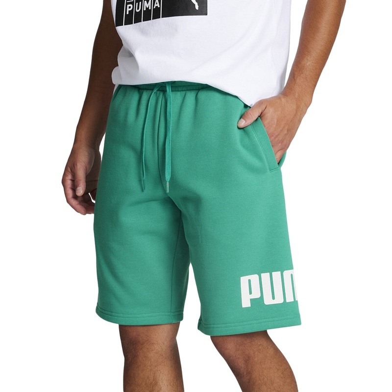 Puma Men Regular fit Sweat Shorts Fleece Shorts Medium / 10 Green Solid