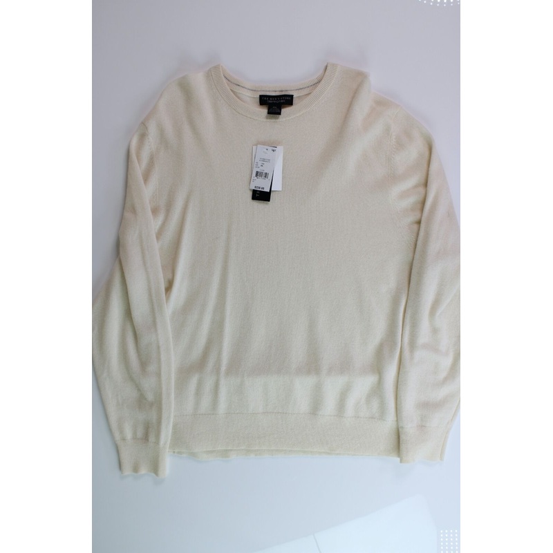 The Men's Store at Bloomingdale's Cashmere Crewneck Sweater 2XL XXL Cloud
