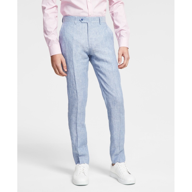 Bar Iii Men Slim fit Dress Pants 30 / 32 Light Blue Solid