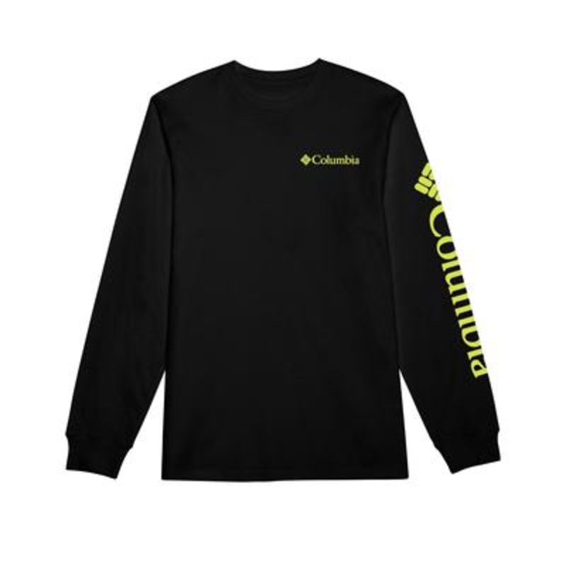 Columbia Men Regular fit Long Sleeve T-Shirt Shirt XXL Black Solid