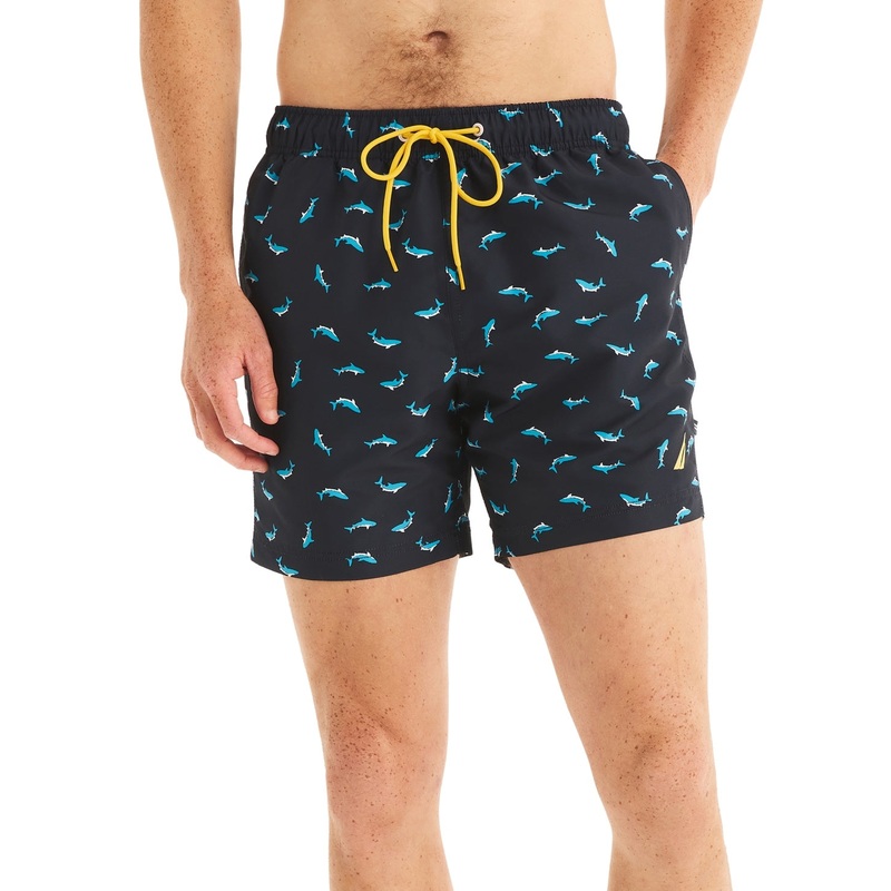 Nautica Men Regular fit Swim Trunks Swimwear Small / 5 Blue