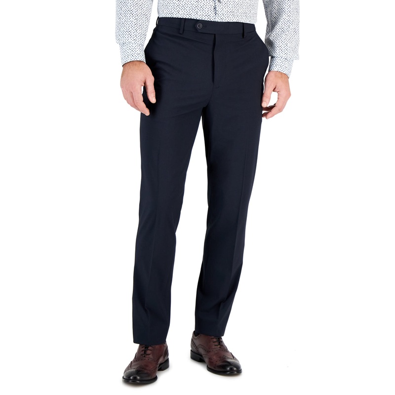 Vince Camuto Mens Slim fit Dress Pants 38 / 30 Blue Solid
