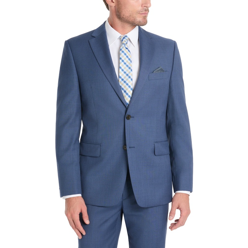 Lauren Ralph Lauren Mens Slim fit Suit Jacket Blazer 42 R Blue Solid