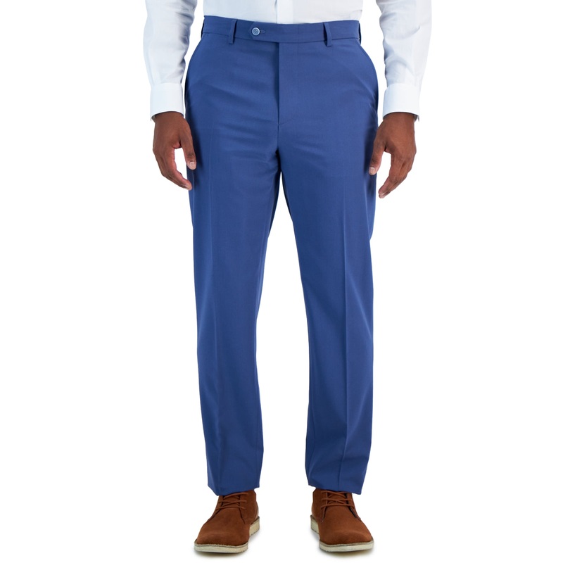 Vince Camuto Mens Slim fit Dress Pants 32 / 32 Bright Blue Solid