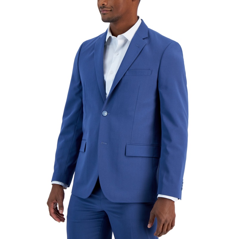Vince Camuto Mens Slim fit Suit Jacket Blazer 40 R Blue Solid