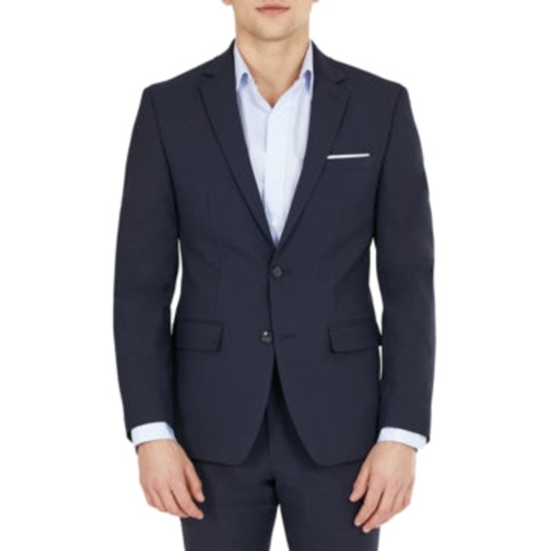 Bar Iii Mens Skinny fit Suit Jacket Blazer 40 R Blue Solid