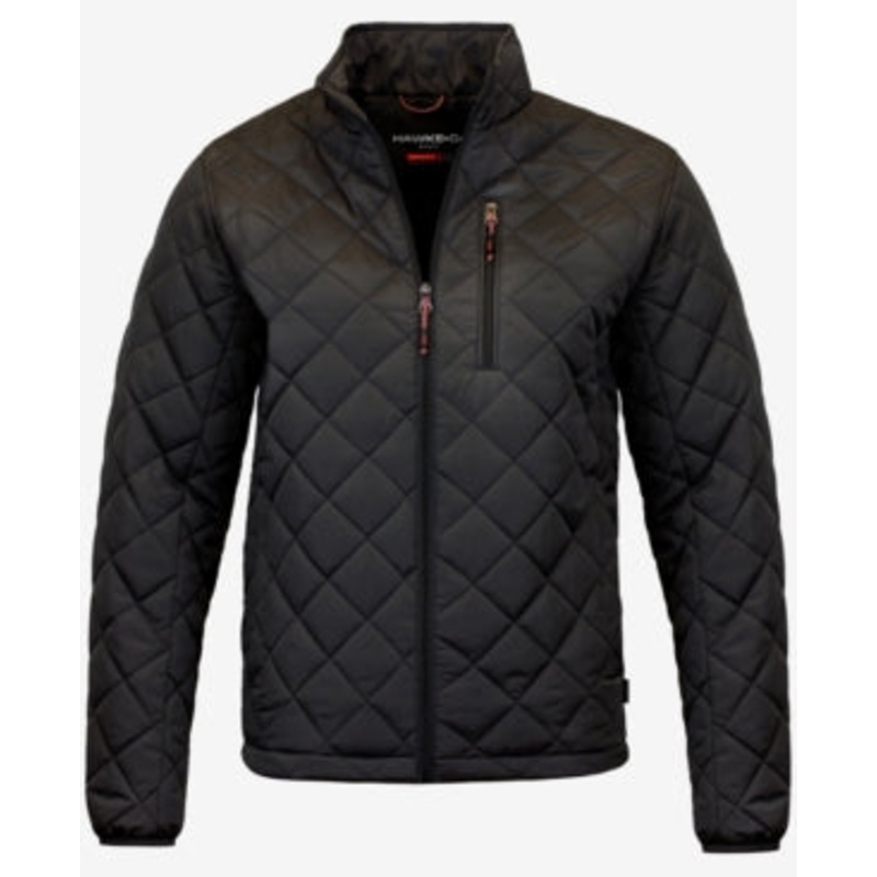 Hawke & Co. Mens Quilted Coat Medium Black Solid