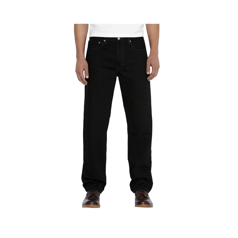 Levi's 550 Mens Relaxed fit Denim Jeans 35 / 34 Black Solid