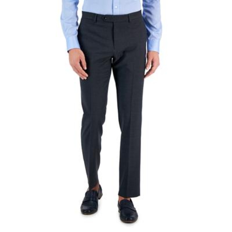 Tommy Hilfiger Mens Modern fit Dress Pants Pants 36 / 30 Charcoal Grey Solid