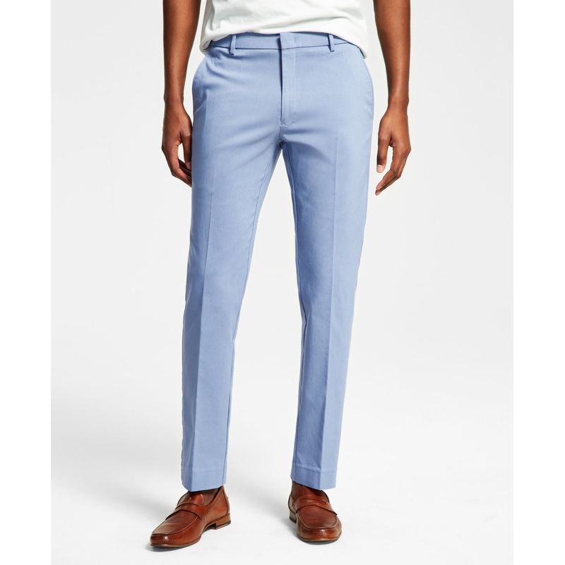 Tommy Hilfiger Mens Modern fit Dress Pants Pants 40 / 32 Light Blue Solid