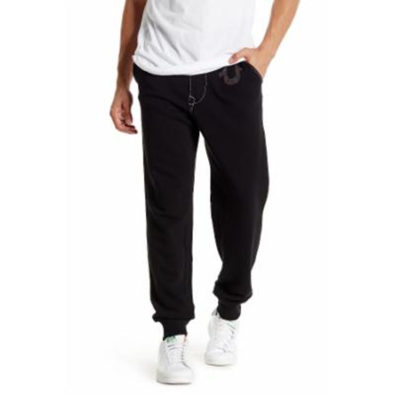 True Religion Mens Classic fit Sweatpants Pants Medium Black Solid