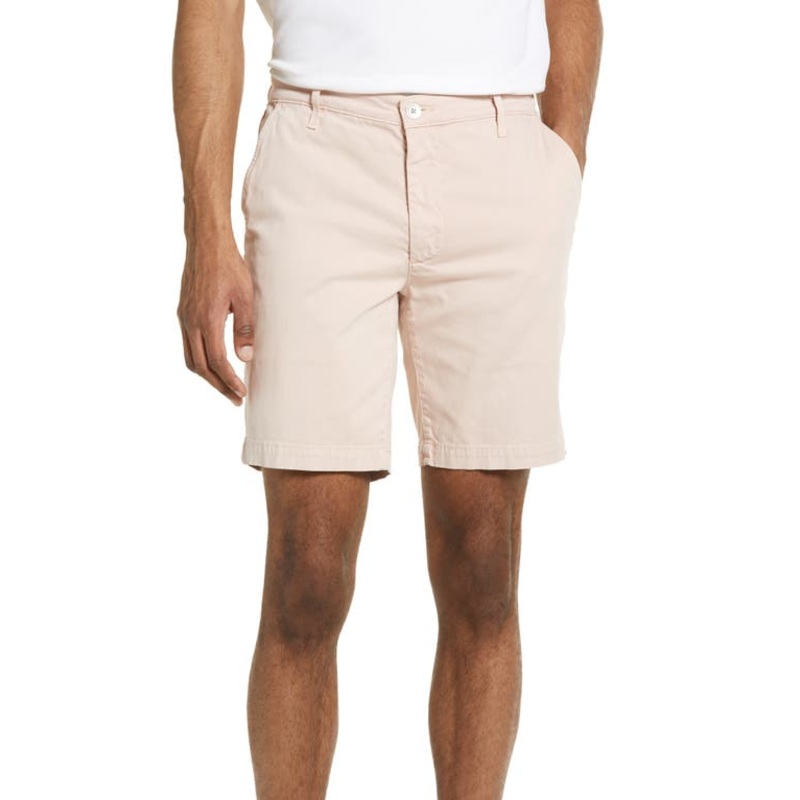 Ag Adriano Goldschmied Mens Slim fit Casual Shorts 30 / 8.5 Pink Solid