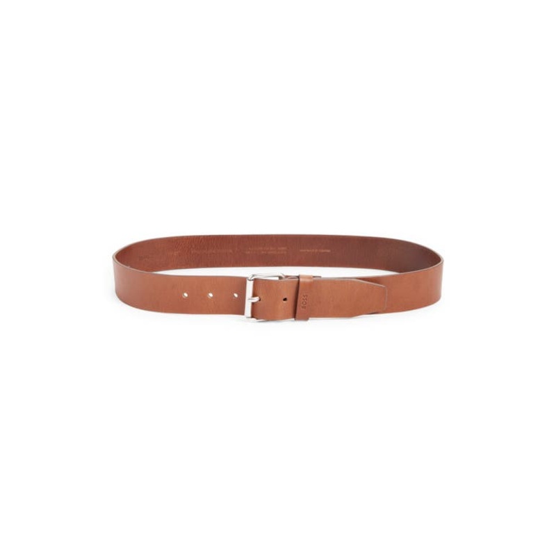 Boss Hugo Boss Mens Regular fit Leather Belt 42 Brown