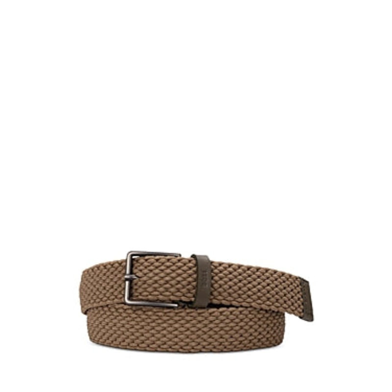 Hugo Boss Mens Regular fit Woven Belt 42 Beige