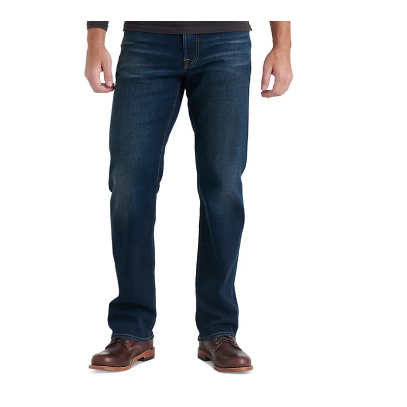 Lucky Brand 181 Mens Relaxed Straight fit Denim Jeans 36 / 30 Blue Solid