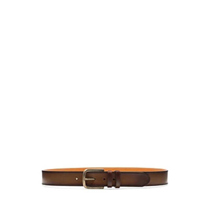 Magnanni Mens Regular fit Tobacco Leather Belt 44 Brown