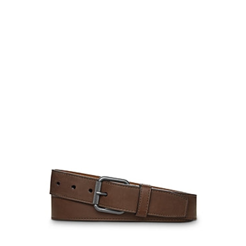 Shinola Mens Regular fit Mack Leather Belt 40 Brown