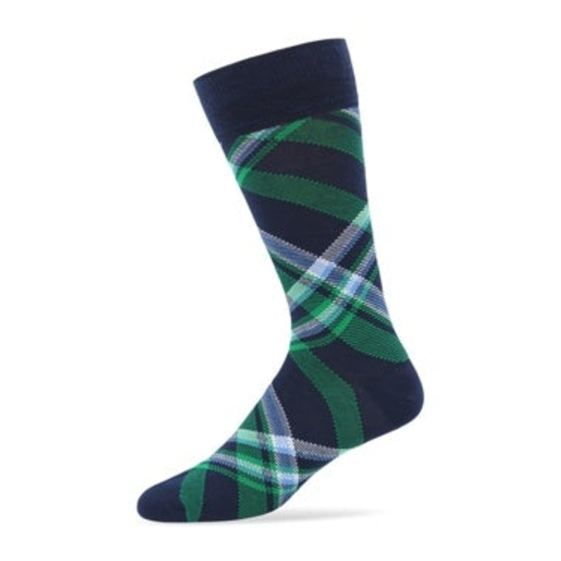 The Men's Store At Private Label Mens Crew Socks 10 / 13  Blue Green