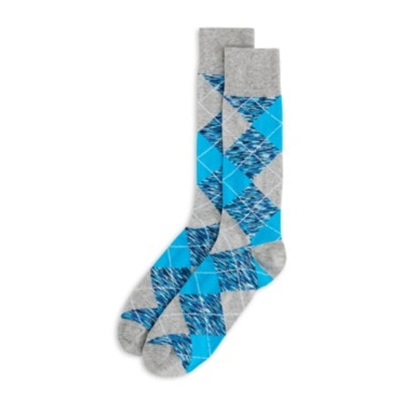 The Men's Store At Private Label Mens Crew Socks 10 / 13  Grey Blue