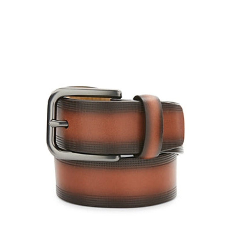 The Men's Store At Private Label Mens Regular fit Belt 30 Beige