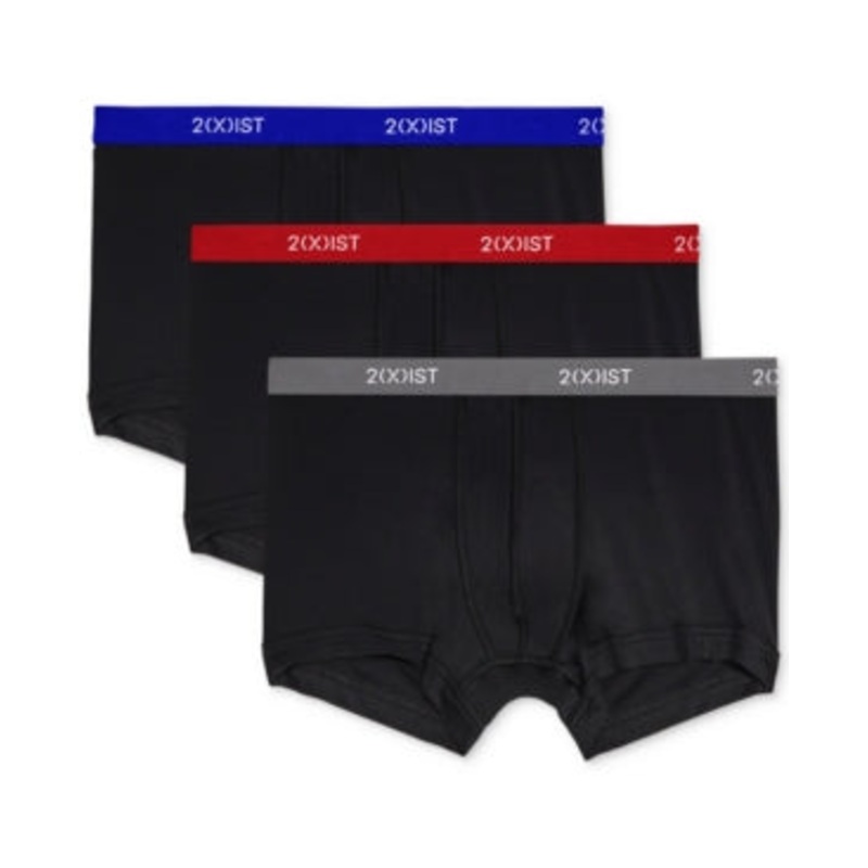 2Xist Men's 3-Pack Micro Speed Dri Trunks Black XL