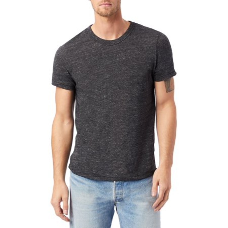 Alternativee Apparel Mens Short Sleeve Crewneck T Shirt XL Black