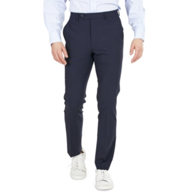 Bar Iii Mens Skinny fit Casual Pants 34 / 30 Blue Solid