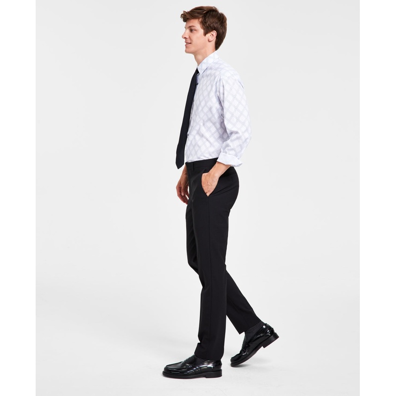 Bar Iii Mens Skinny fit Dress Pants 29 / 29 Black Solid