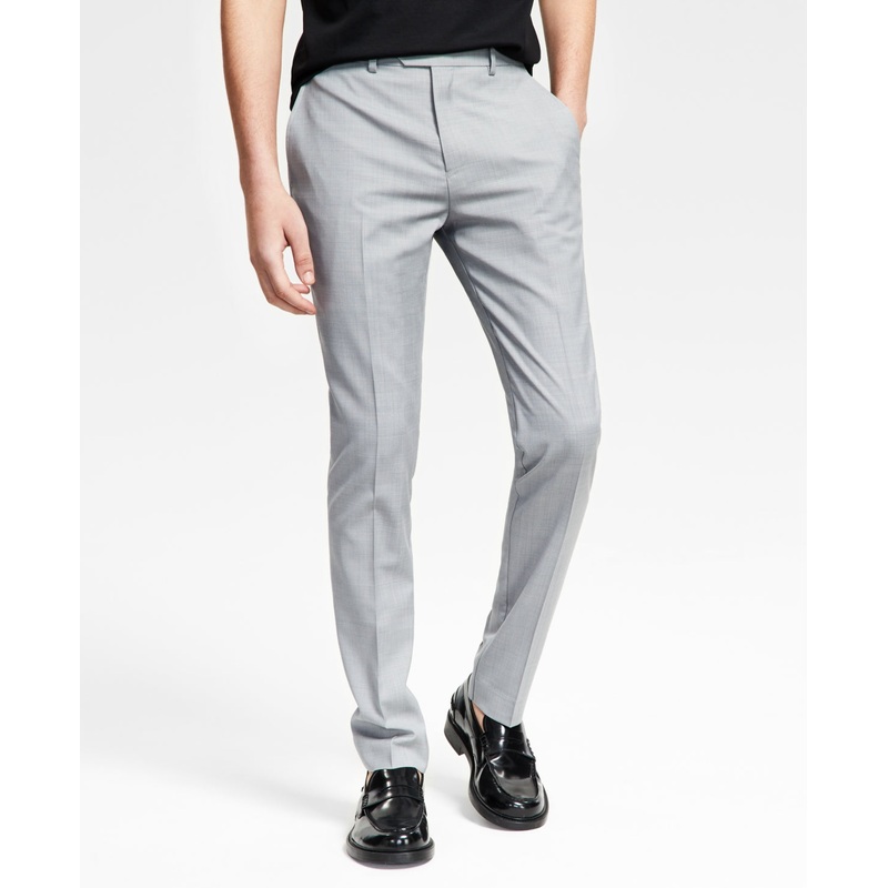 Bar Iii Mens Slim fit Dress Pants 38 / 30 Light Grey