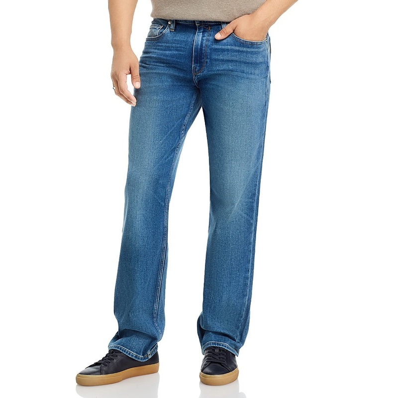 Paige Mens Doheny Relaxed fit Denim Jeans 34 / 34 Blue Solid