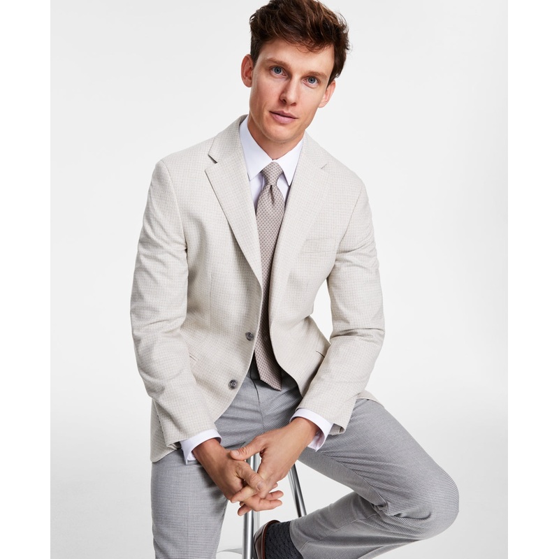 Tommy Hilfiger Mens Modern fit Sport Coat Blazer 42 R White