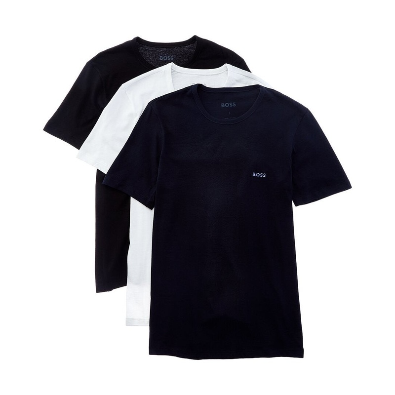 Hugo Boss Mens 3 Pack Classic fit T-Shirt Underwear Small Black