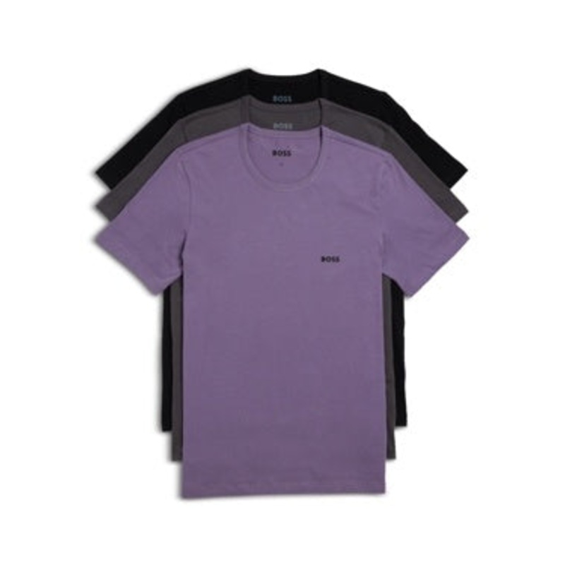Hugo Boss Mens 3 Pack T-Shirt Medium Multicolor Solid